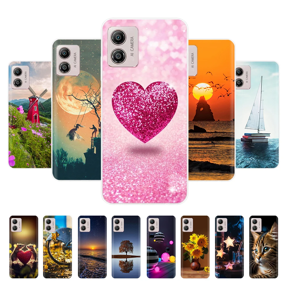 For Motorola Moto E13 Case Soft Transparent TPU Silicone Case For Moto E13 MotoE13 E 13 Case 6.5\