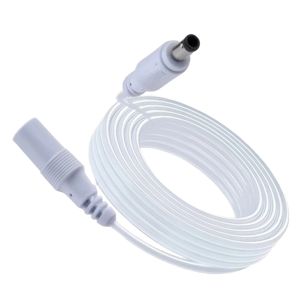 2pcs 4m DC Extension Cable Pure Copper Wire Camera 12V Power Cord For Camera Systems/monitoring Setups Pvc Power Tool Parts