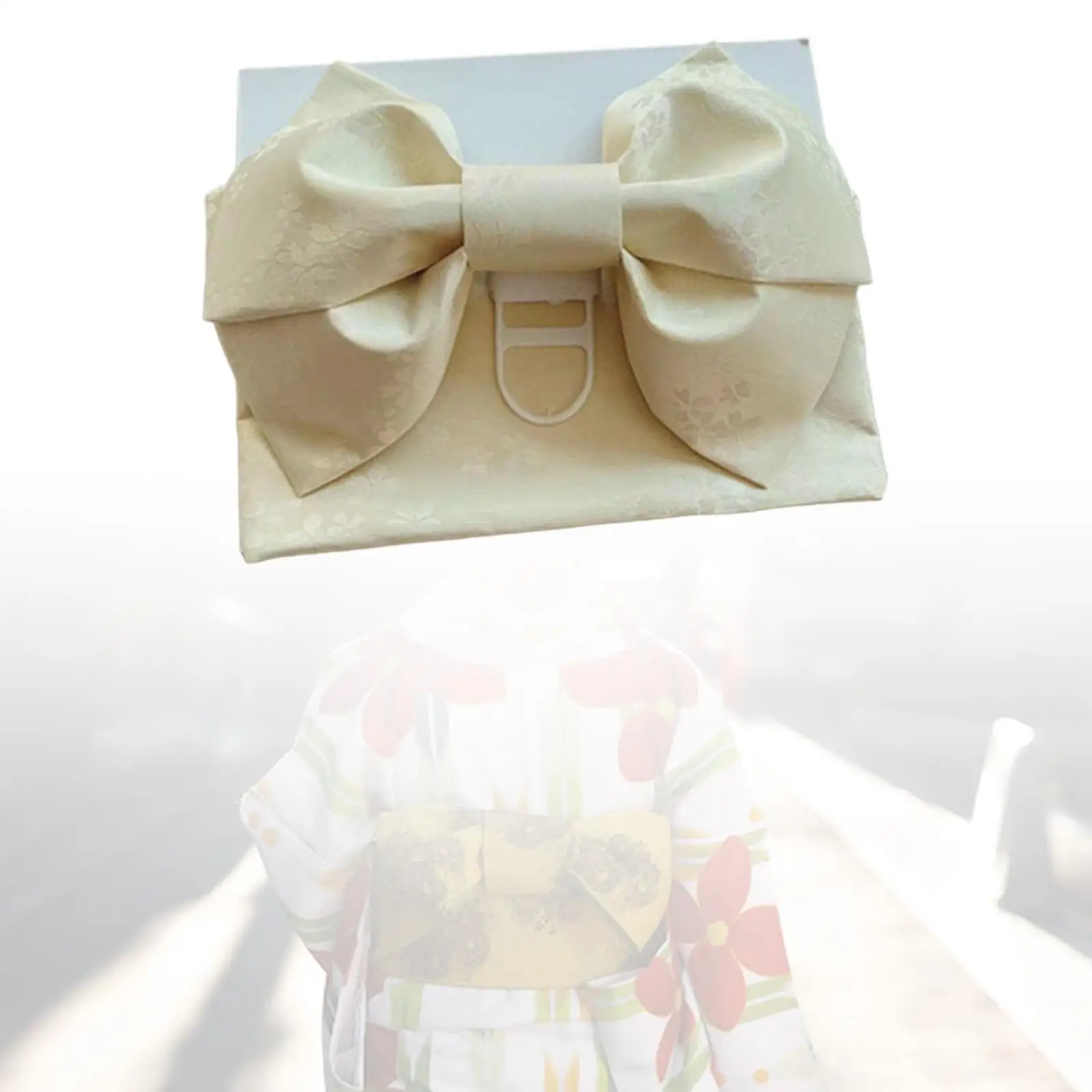 Decorative Kimono Obi Belt for Women Japanese Style Waist Corset Bow Tie Belt for Bathrobe or Daily Wear