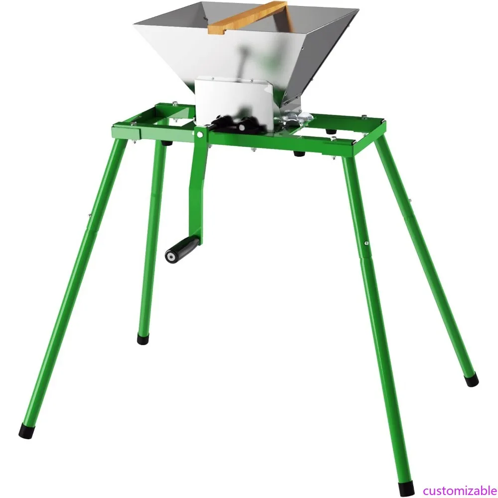 

Дробилка для фруктов и яблок с подставкой — ручная соковыжималка объемом 7 л, портативная когтеточка для фруктов для прессования вина и сидений (Stai