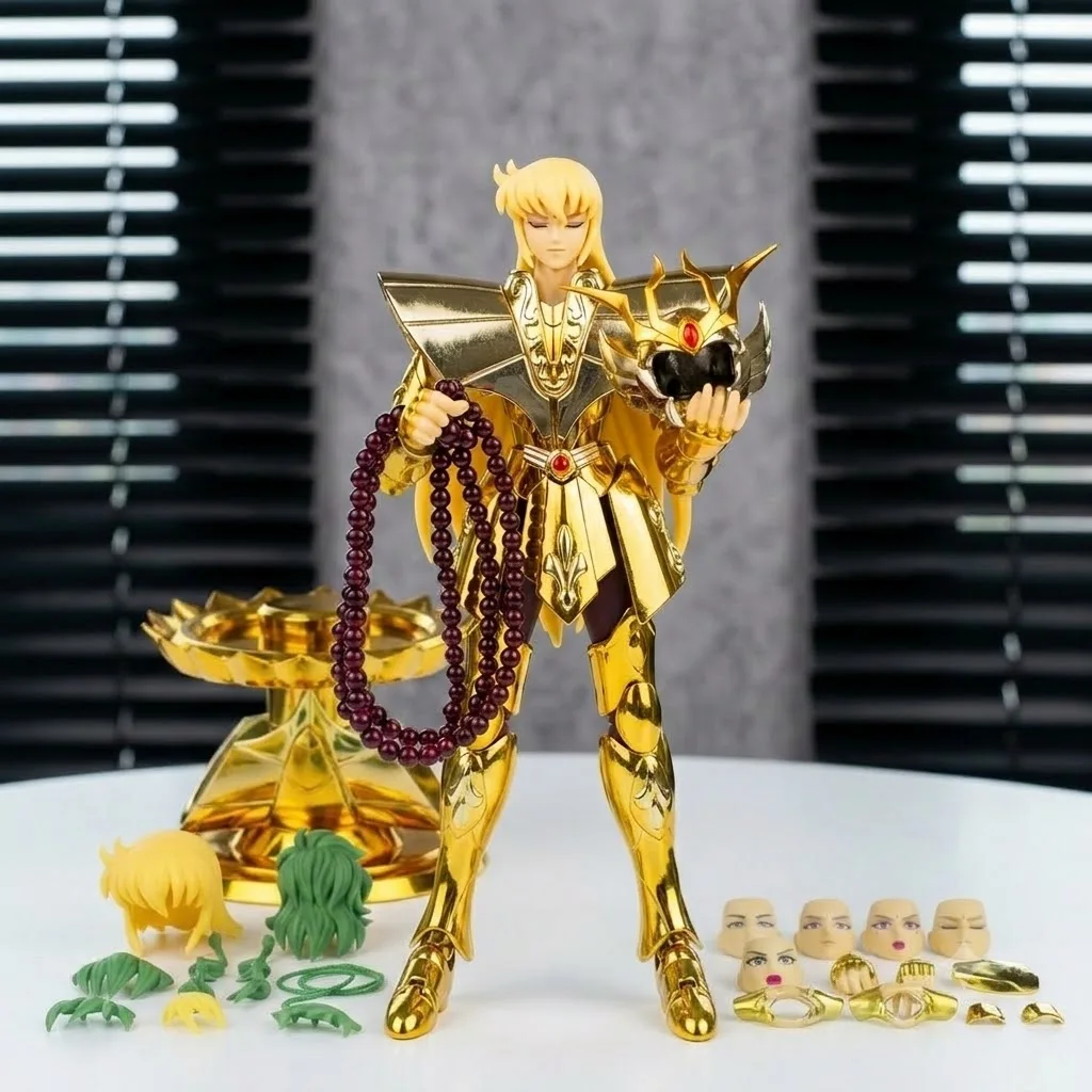 [En Stock] Saint Seiya CS Virgo Shaka Gold Saint Myth Cloth EX Figura de Acción de Metal Fundido a Presión, Coleccionable, Regalo