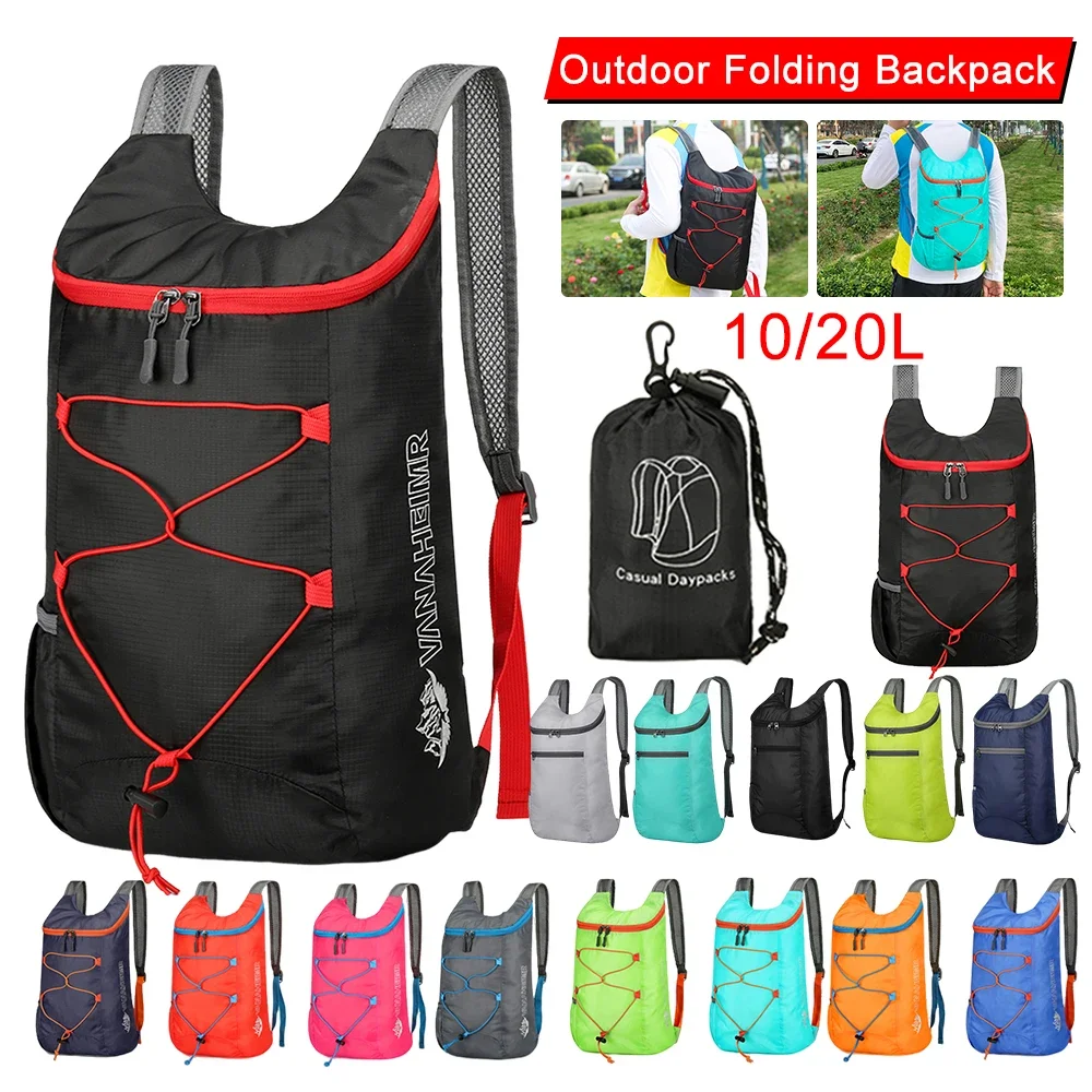 10/20l faltbarer tragbarer Rucksack multifunktion ale ultraleichte Nylon tasche männliche weibliche Bergsteiger tasche für Camping-Fahrrad reisen