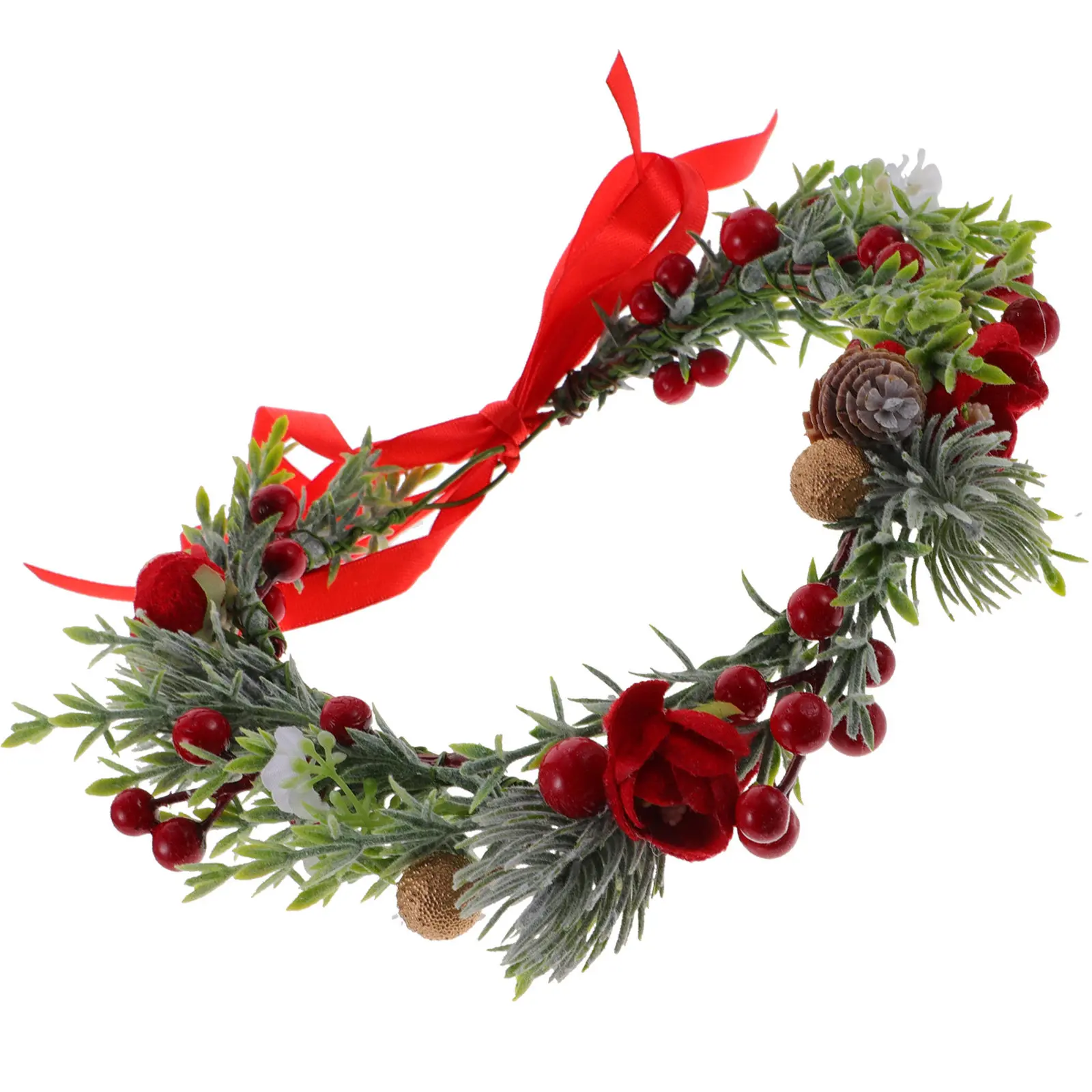 

Creative Women Flower Headband Exquisite Floral Crown for Prom Party Cosplay Decorative Hair Accessory Gift for Friends