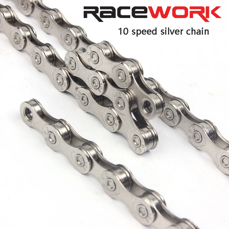 RACEWORK E-Bike Chain 8/9/10/11 Speed 116 Links 12Speed 126 Links Hollow High Strength Anti Rust E-Bike Chains With Magic Buckle