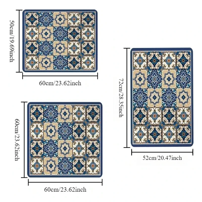 Washing Machine Covers Dust Proof Water Absorbent Protective Floral Fashion Bedside Cupboard Portable Dust Cover Home Decoration
