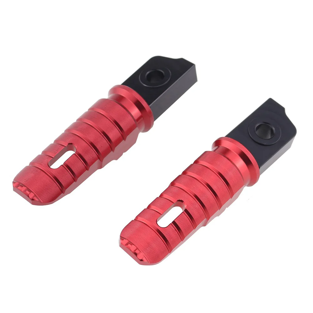 Motorcycle Front Footrests Foot Rest Foot Pegs Pedal for 125 150 250 APR 150 TUONO 125(Red)