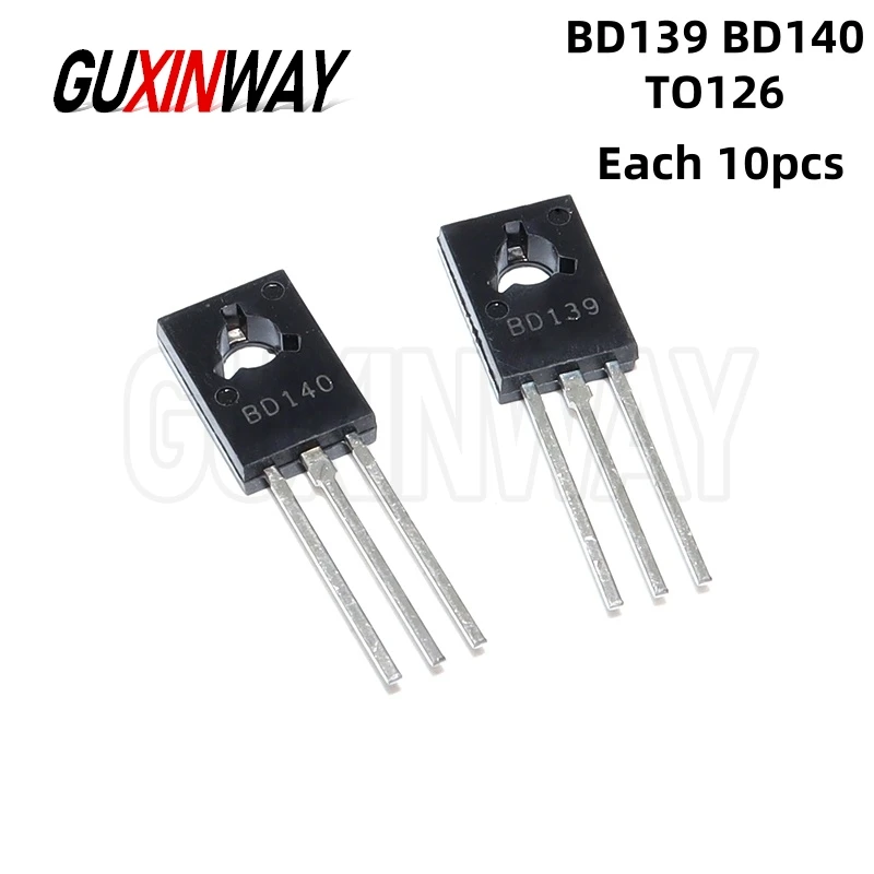 20PCS 10Pair TO126 10PCS BD139 +10PCS BD140 new voltage regulator IC BD139 BD140 TO-126