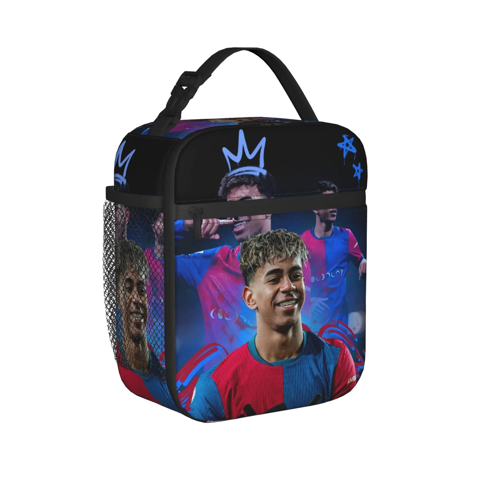 Soccer Number 19 Lamine Y-Yamal Insulated Lunch Bag Thermal Bag Reusable,Lunch Container High Capacity Lunch Box Tote Men Women