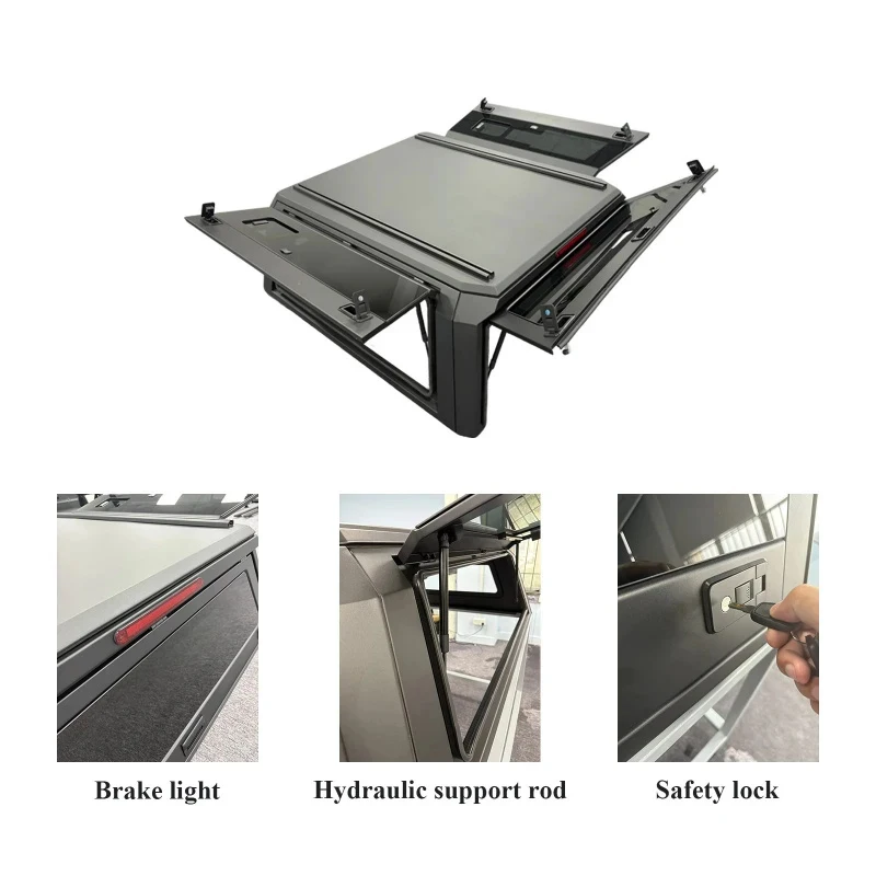 

Best SellingOEM/ODM Sleek Outdoor Camping Tonneau Truck Covers Heavy-Duty 4X4 Pickup Truck Hardtop CanopyHigh Quality