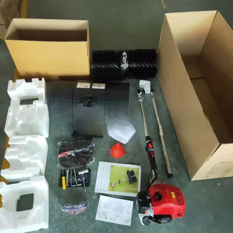 Портативная газовая ручная подметальная машина емкостью 52 куб.см, кусторез, грабли, базовая, высокая цена