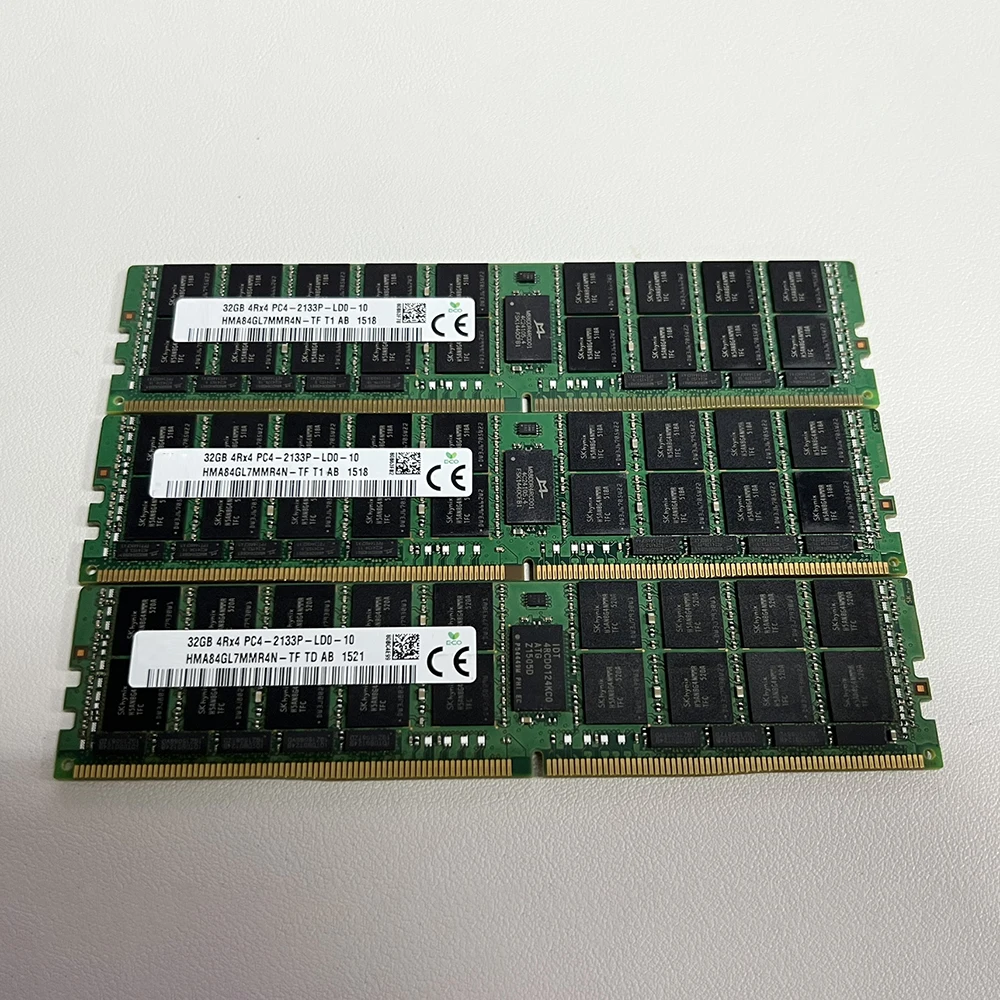 1PCS 32G 4RX4 PC4-2133P REG For SKhynix Server Memory  HMA84GL7MMR4N-TF