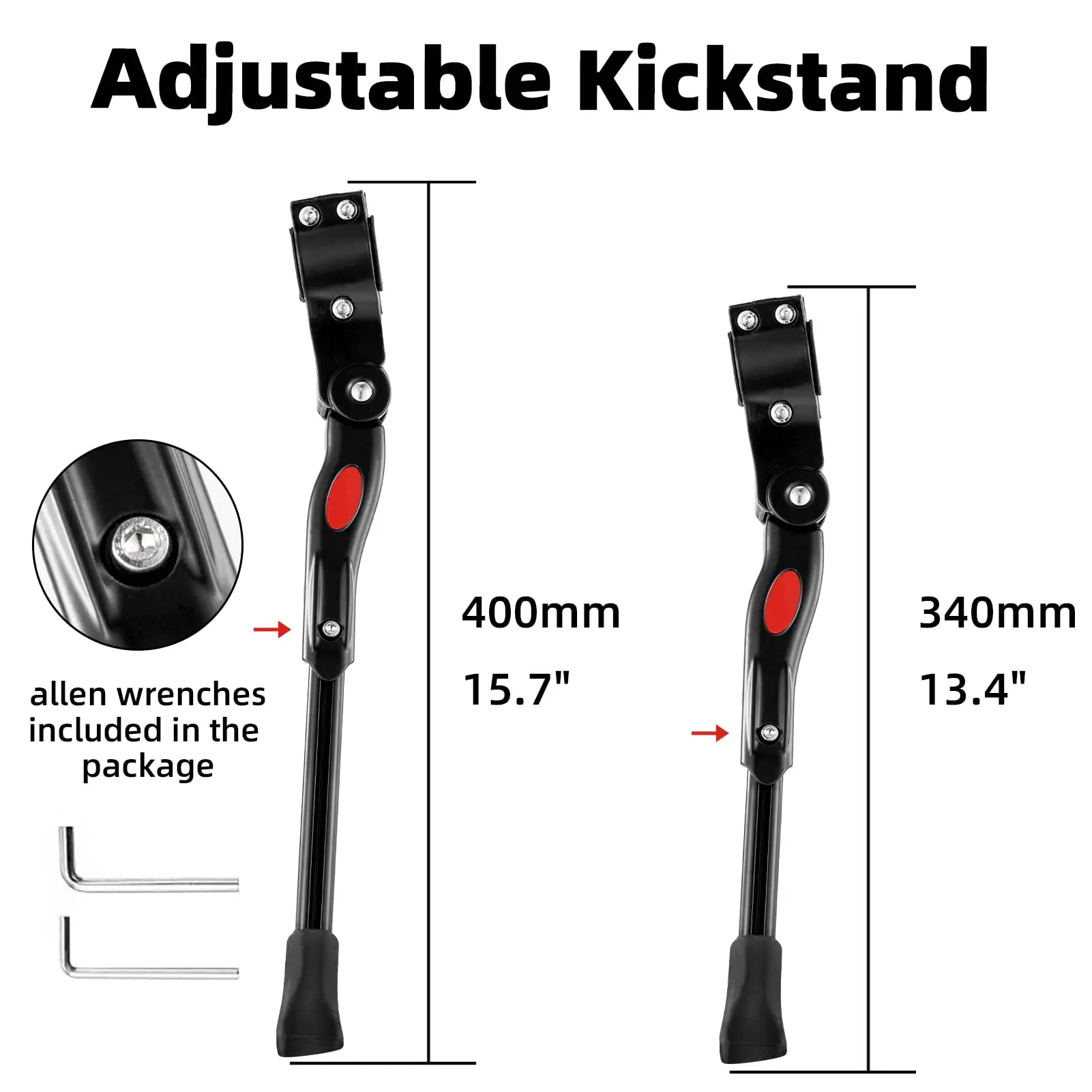 Bicycle Kickstand Parking Cycling Adjustable MTB Road Racks Bike Support Side Kick Stand Foot Brace Accessories - view 3
