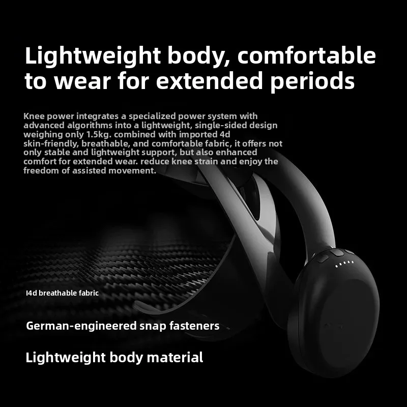 Smart Knee Exoskeleton Power Walker – Leg Strength Enhancement for Hiking, Mountaineering & Cycling, Assistive Robot