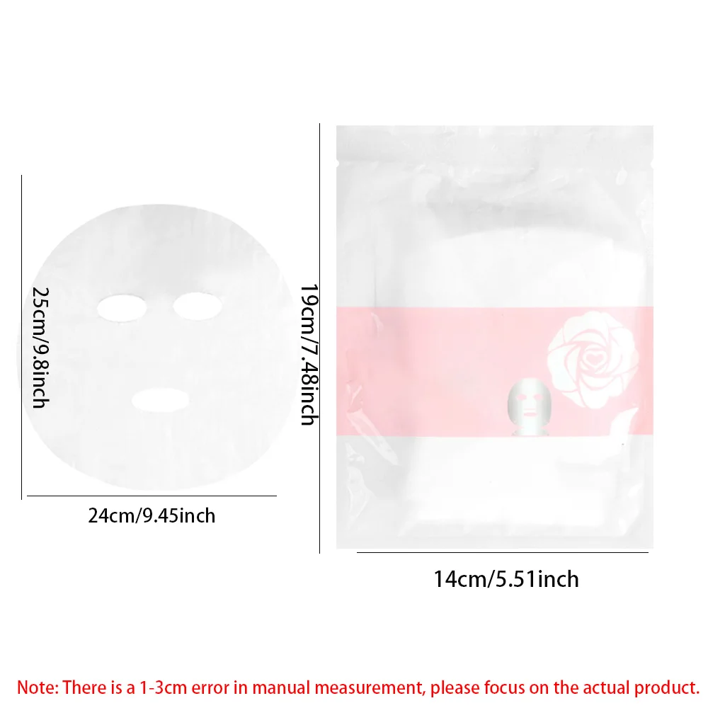 200/500 Sheets Facial Mask Transparent Moisturizing Facial Mask Beautician Beauty Care DIY Spa Facial Mask Makeup Accessories