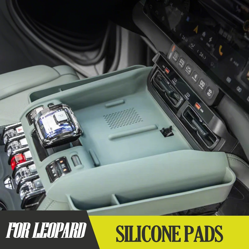 

Full Coverage 3rd Gen Non-Slip Stain-Resistant Silicone Center Console Wireless Charging Pad with Expanded for Formula Leopard 5