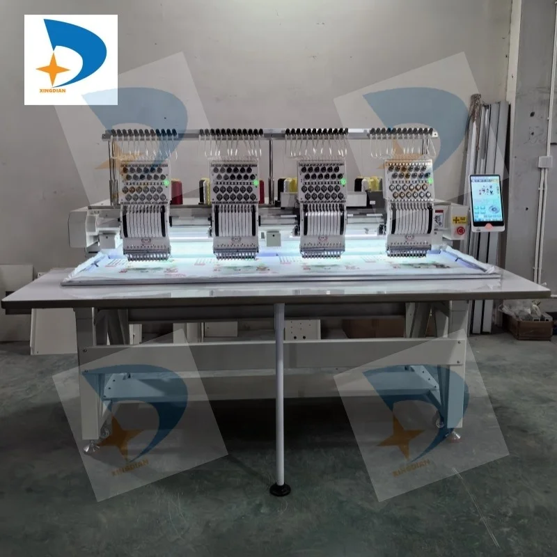 4 Head 12 15 Computerized Embroidery Machine for Brother Tajima Barudan ZSK for Home Business Industrial Use