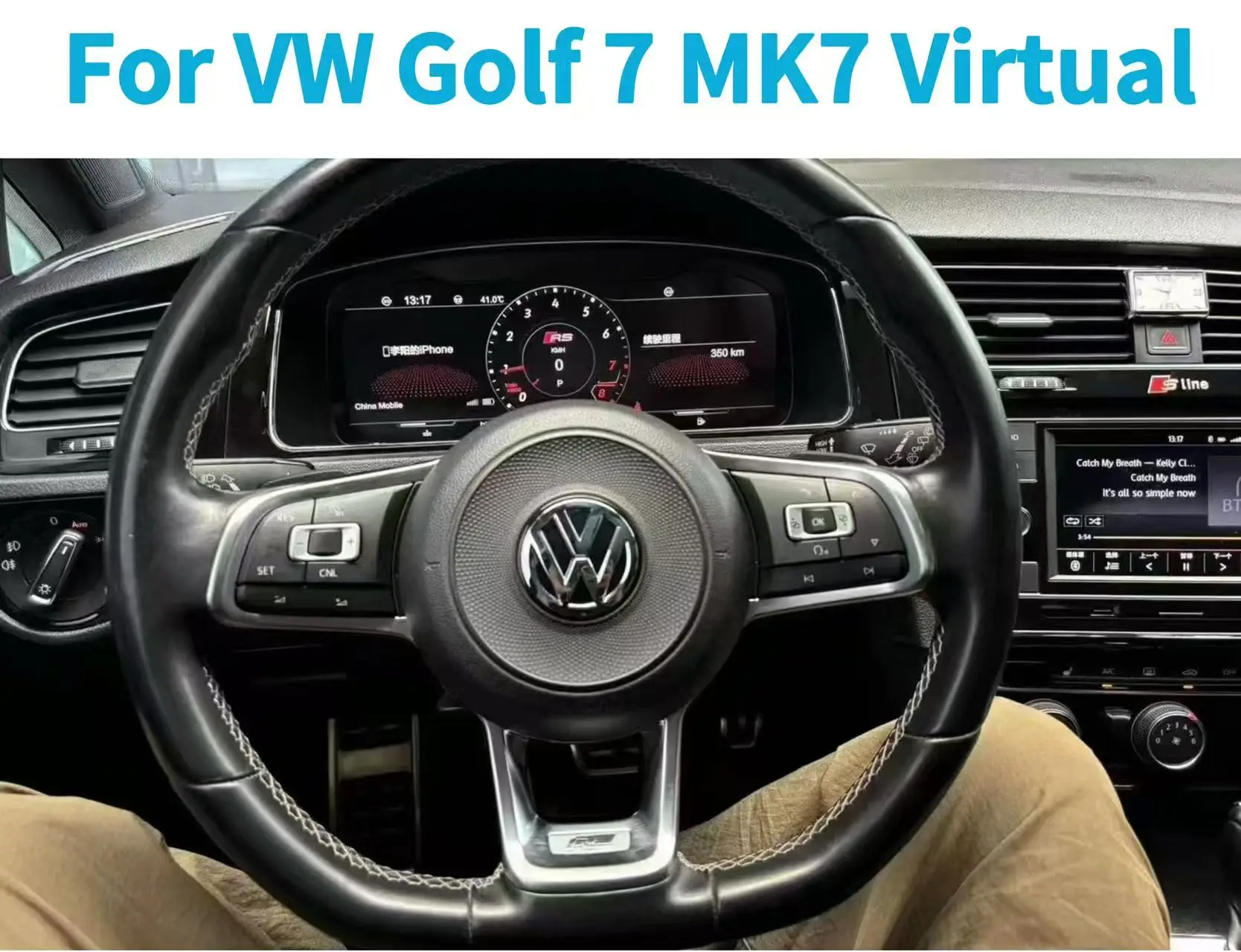 

Автомобильный ЖК-цифровой приборной панели для VW Golf 7 MK7, виртуальный кабин, 2013 ~ 2019