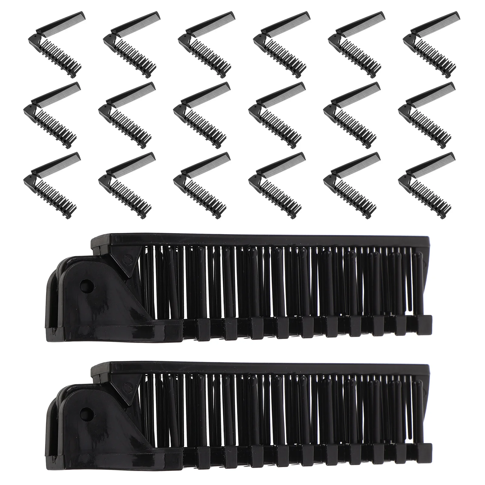 

20Pcs Foldable Hair Comb Portable Beaded Teeth Travel Styling Tool Compact Folding Brush for Men Women Travel Comb