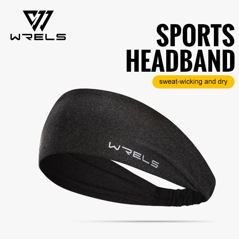 WRELS Sport-Stirnbänder, feuchtigkeitsableitende Schweißbänder zum Laufen, atmungsaktive Stirnbänder, elastisches, rutschfestes Haarband für Damen und Herren