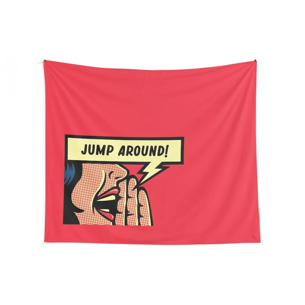 WISCONSIN JUMP AROUND COMIC Tapestry Bedrooms Decorations Wall Tapestries Tapestry