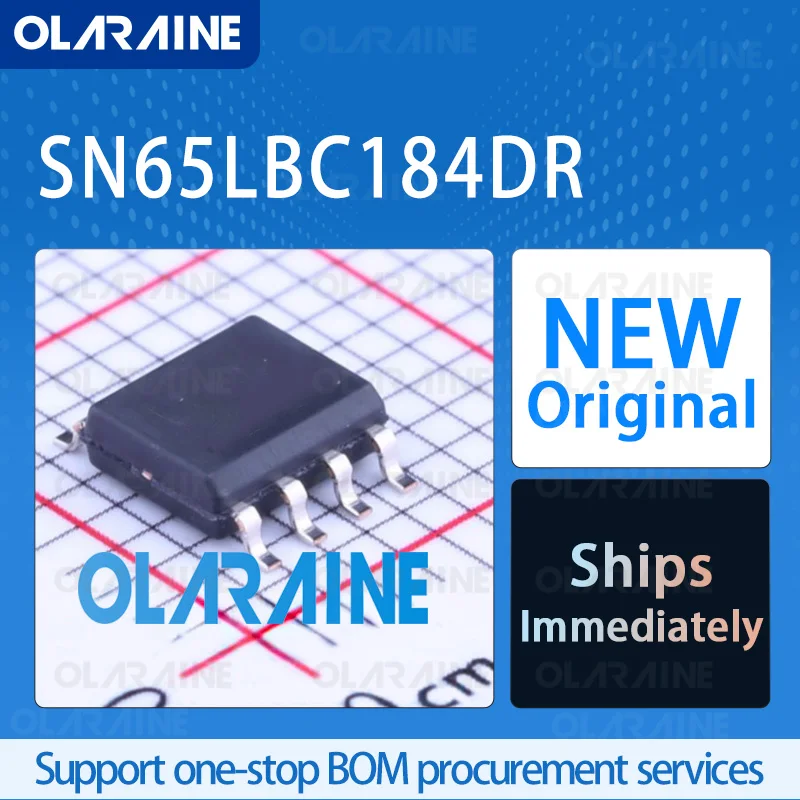 

5/10/100Pcs SN65LBC184DR SOIC-8 original ic chip RS-485 interface IC RoHS Data rate 250 kbit/s Voltage 5.25 V Current 25 mA