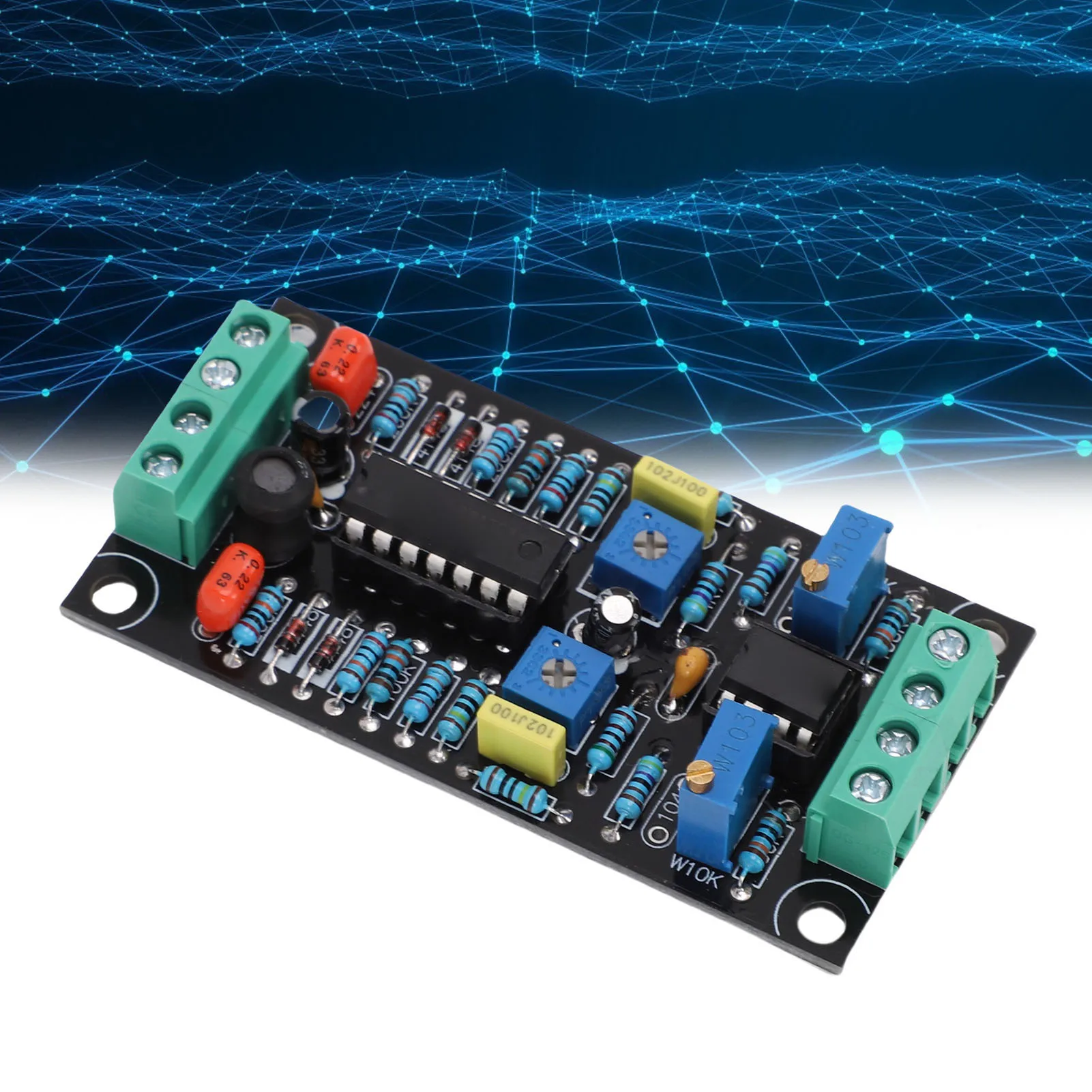 

Плата драйвера двухканального измерителя VU Плата драйвера измерителя VU Двухканальный 500 мкА Один источник питания Модуль драйвера измерителя уровня дБ