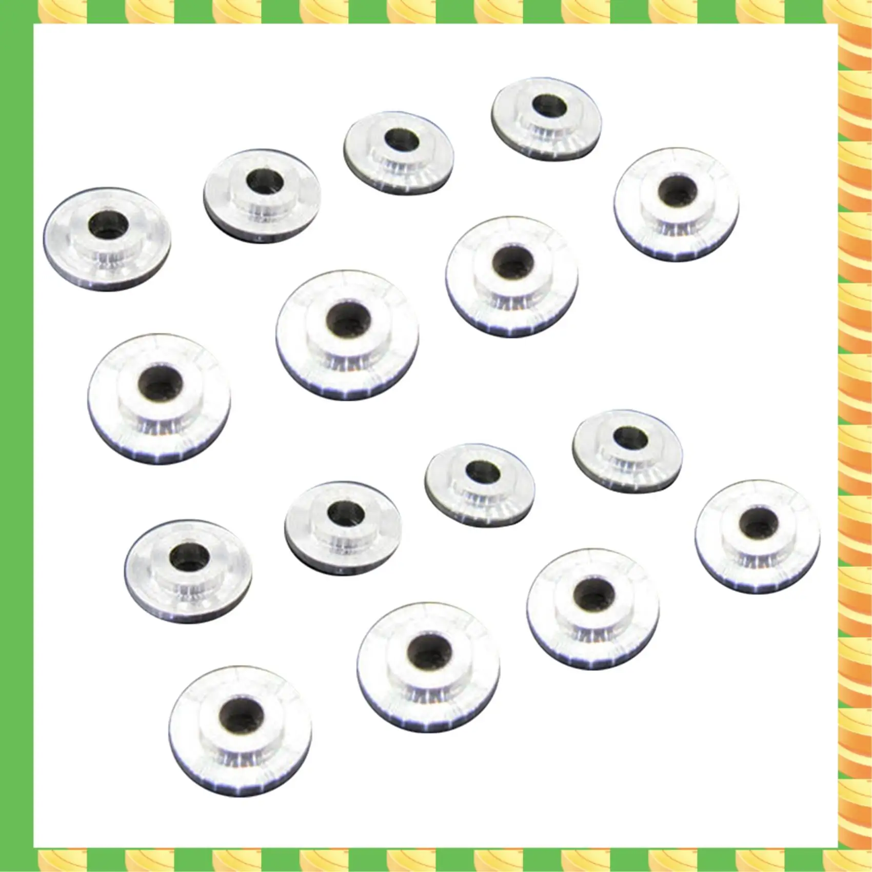 AB53 16Pcs Countersunk Umbrella Flat Head Round Head Screw Concave Conical Groove Washer For MN D90 D91 MN99S RC Car Parts