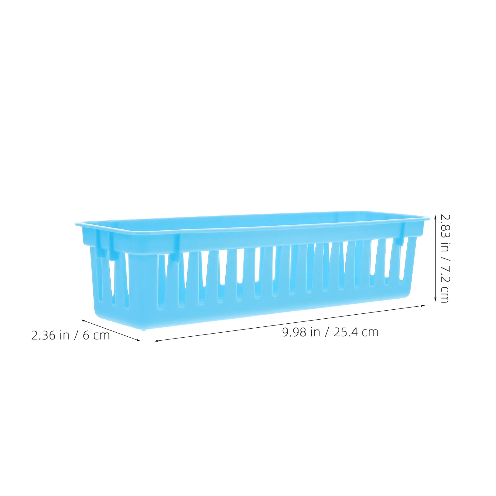 Space Saving Tapered Plastic Pencil Basket for Desk Crayon Storage Stationery Organizer Bright Color Classroom Teacher Student