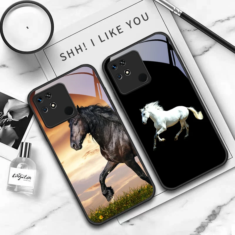 Рисунок 5 - Белая лошадь Черный для Redmi 14C