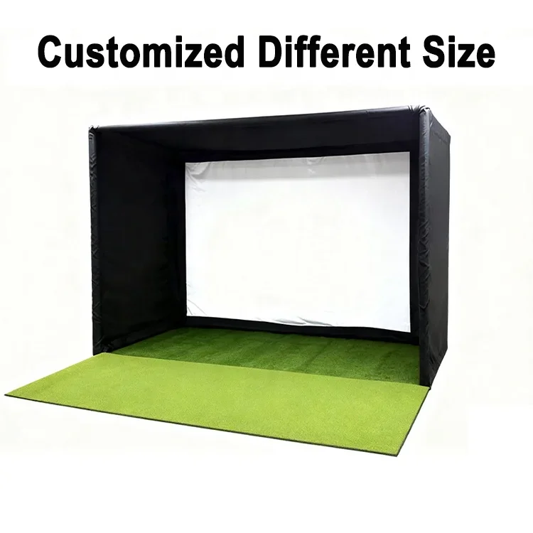 Factory Customizable Golf Simulator Enclosure Kits Easy Set up Golf Simulator Enclosure Nets Cage Complete Golf Simulator Set