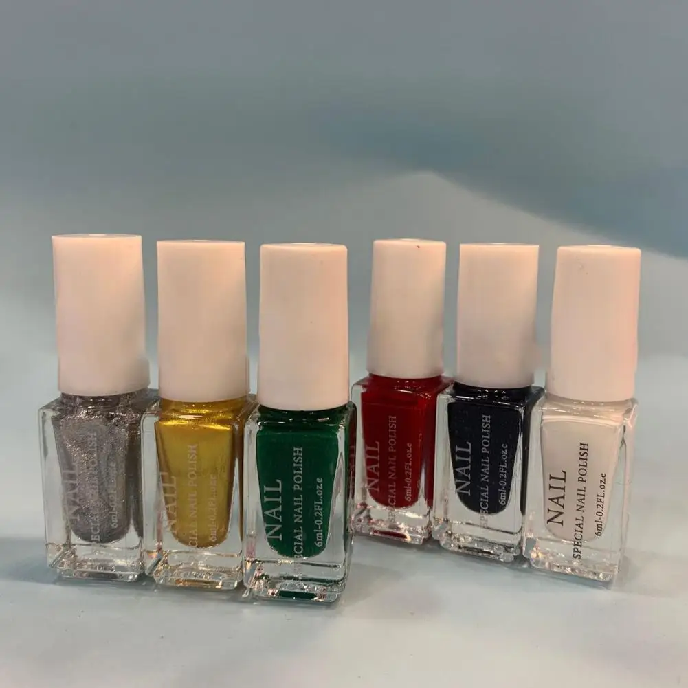 

Painted Nail Polishes 1 Set Beautiful Excellent Saturation Gorgeous Manicure Beauty Stamping Nail Polishes for Nail Salon