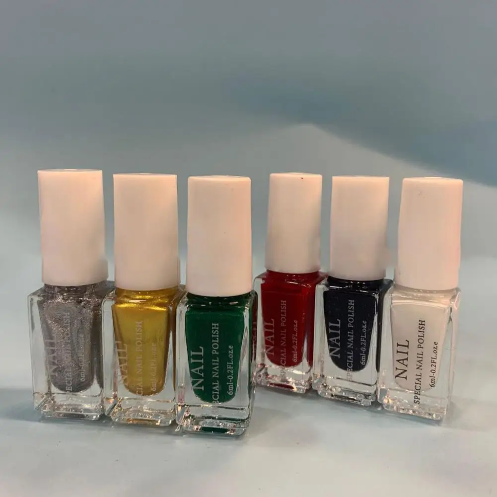 Painted Nail Polishes 1 Set Beautiful Excellent Saturation Gorgeous  Manicure Beauty Stamping Nail Polishes for Nail Salon