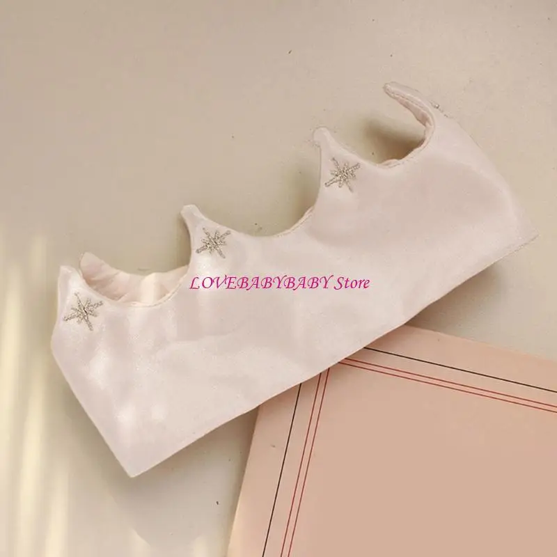 

Baby Boys Girls Crown Cloth Headband Hat Birthday Party Hat Crown Hat Newbonr Photograph Props suitable for 0-12 Months 4XBC