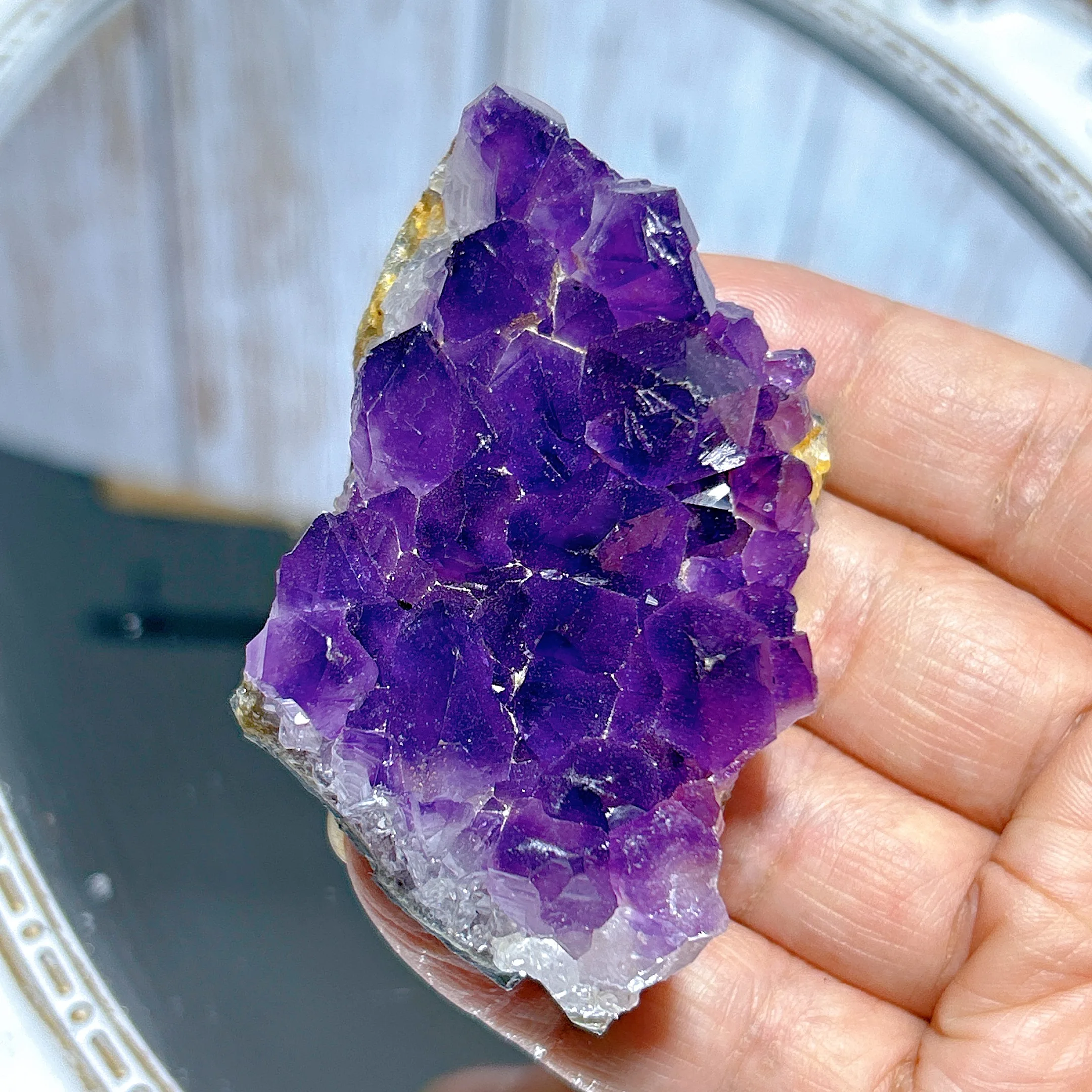 Healing Natural Crystal Amethyst Druzy Specimen Raw Stone Reiki High Quality Gemstone Energy Home Decoration Gift
