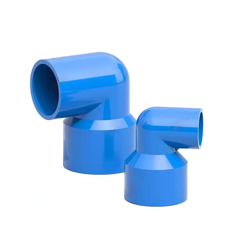 

1 шт. ПВХ-фитинг: редукционный отвод 90 градусов, синий, для водоснабжения, 20, 25, 32 мм