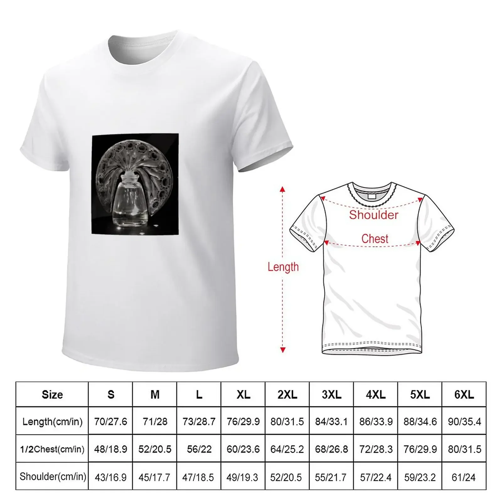 Lalique Glass Perfume Bottle T-Shirt customs heavyweights sports fans blanks plain t shirts men