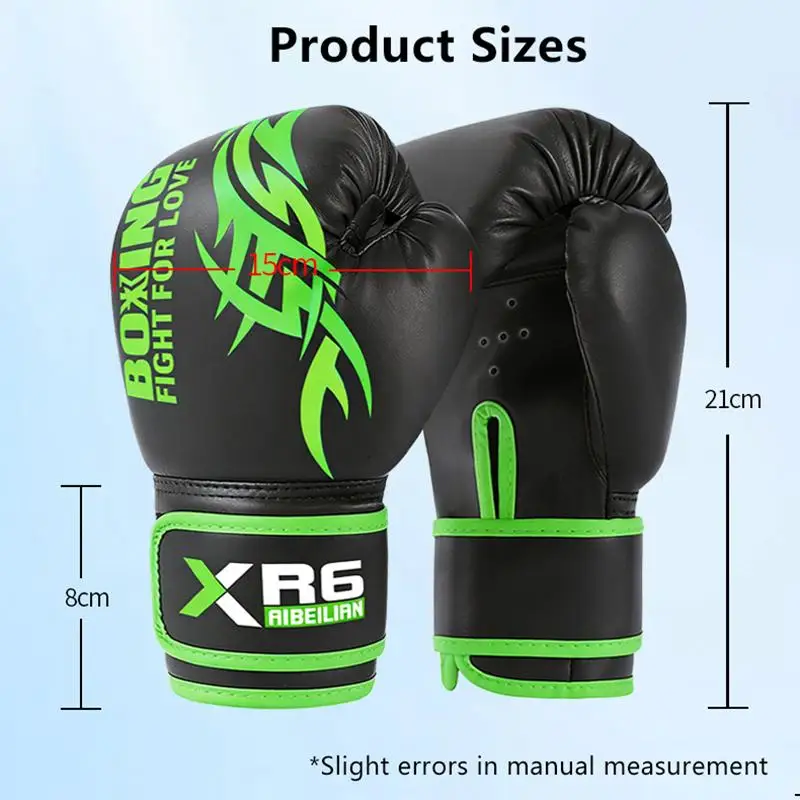 4/6 Oz PU Breathable Children's Adult Professional Sanda Muay Thai Taekwondo Neutral Breathable Boxing Gloves image 3