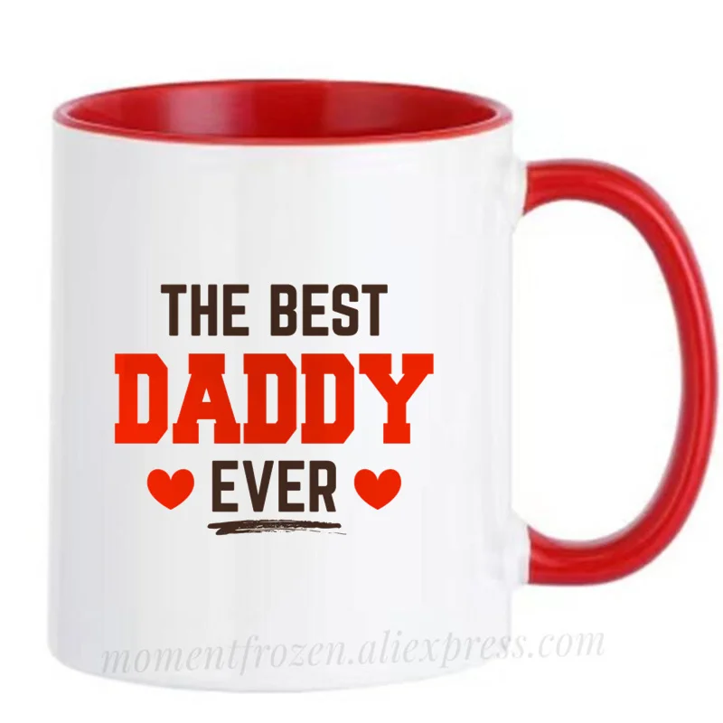 The Best Daddy Dad Mugs Handle Tea Coffee Cups Creative Milk Drinkware Personality Morph Coffeeware Home Decor Father Papa Gifts