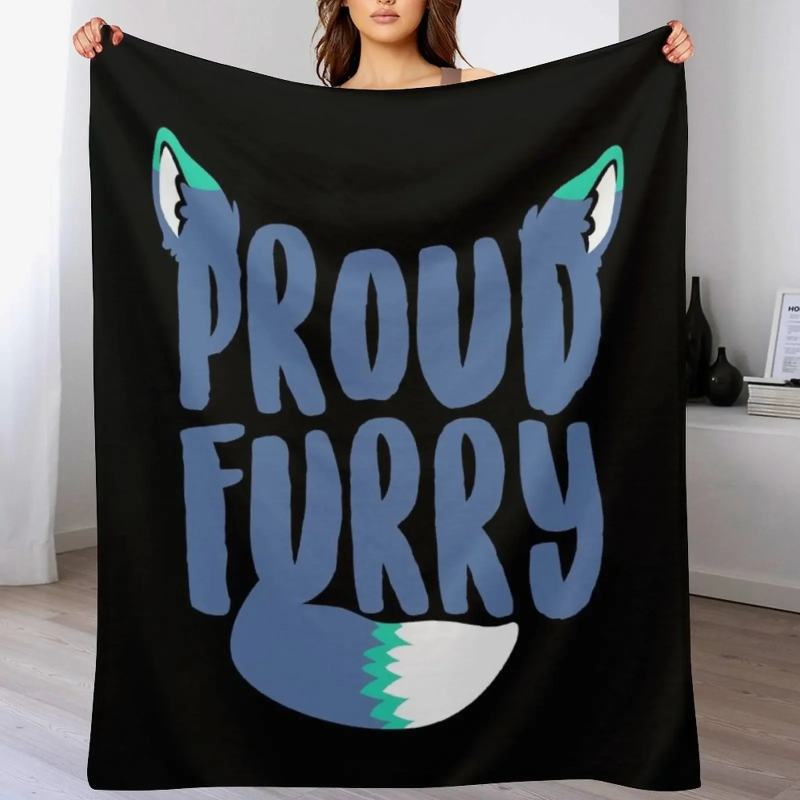 

Proud Furry Throw Blanket All Season Soft Lightweight Blanket for Home