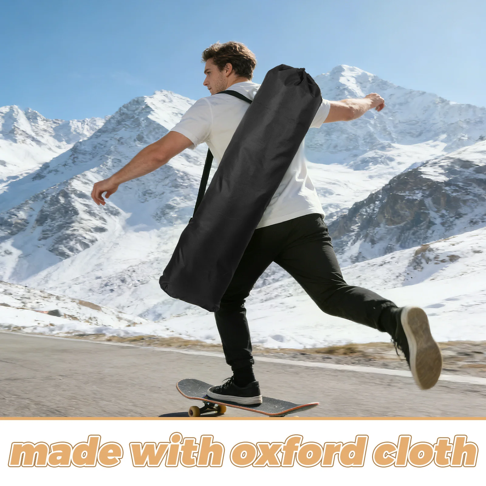Skateboard-Tasche aus Oxford-Stoff, wasserdicht, geräumig, verstellbarer Schultergurt für Reisen, Camping, Paddleboard-Aufbewahrungsausrüstung