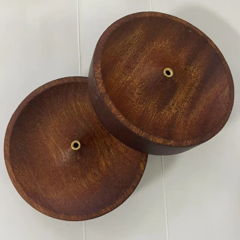 Räucherstäbchen aus massivem Holz, handgefertigt, Teezeremonie, runder Räuchergefäß, Adlerholz-Tabletthalter, Aschefänger, Schüssel, Räuchergefäße – Detail 2