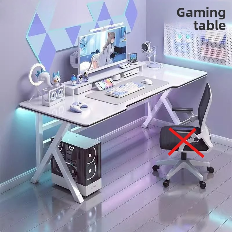 

Compact Home Office Desk Modern Minimalist Study Computer Table Gaming Writing Desk Student Workstation Unibody Design Table