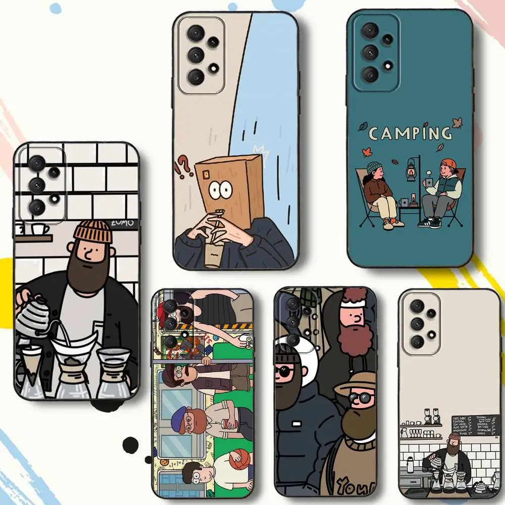 

funny Cartoon U-Uncle Phone Case For Samsung Galaxy A 80,72,73,91,53,22,51,52,5G,Plus,J,Note Soft Black Cover