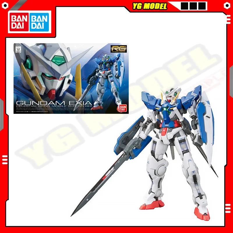 

BANDAI Gundam 1/144 RG GN-001 Gundam Exia Standard Model Kit Assembly Strike Unicorn Freedom Action Figures Model Original