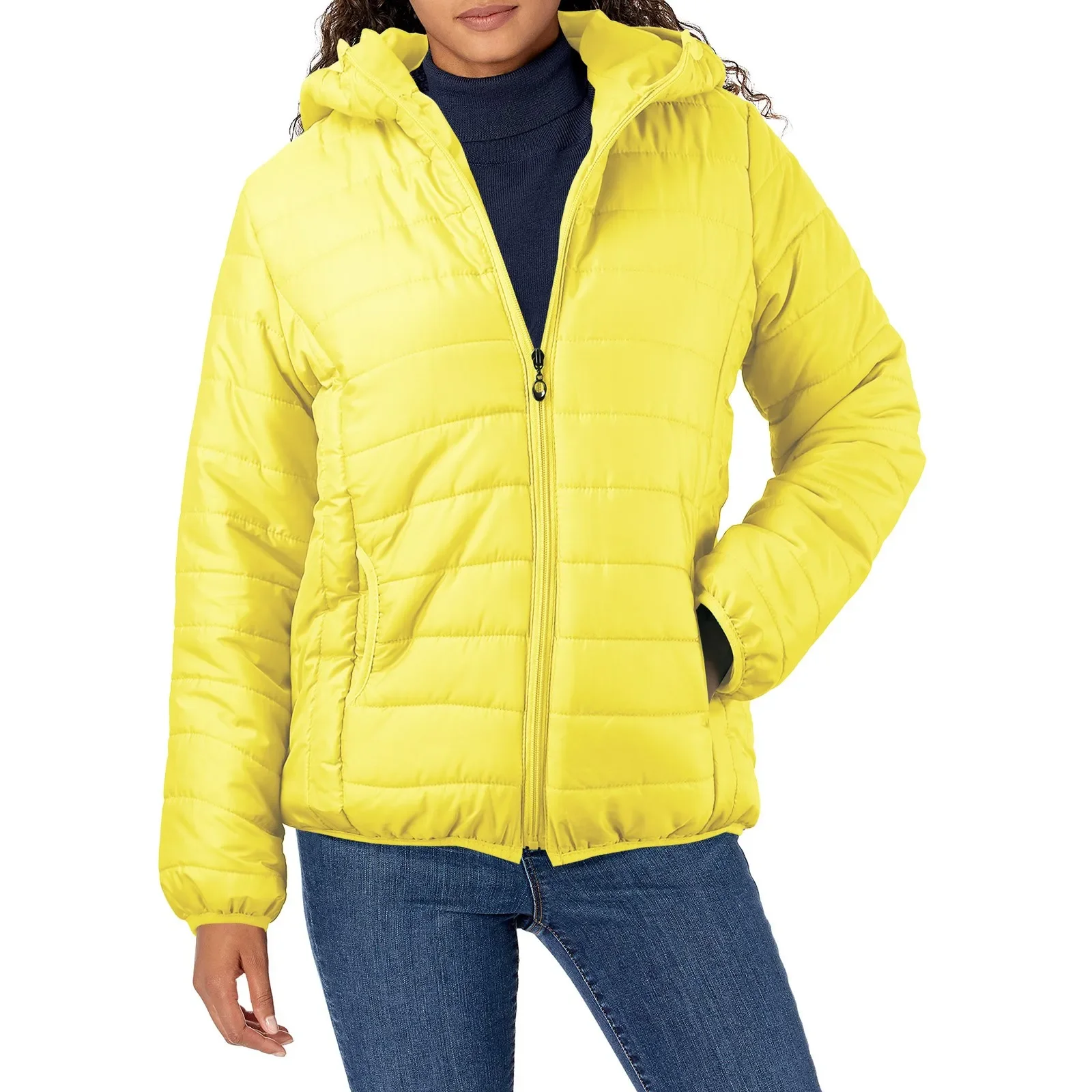 Lightweight Padded Autumn Winter Jackets Women\'s Jackets Hooded Ultralight Quilted puffer Solid Coat for Warm Duck Down Coat