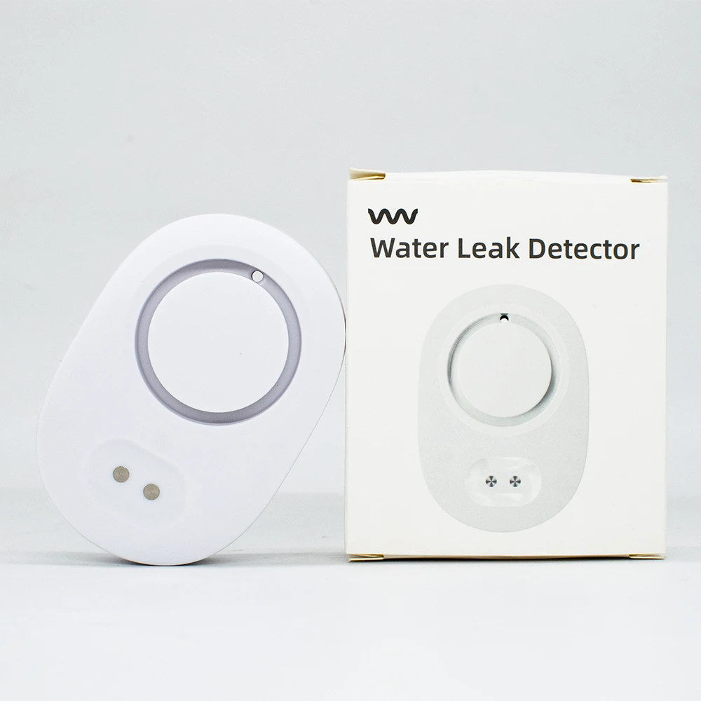 Tuya 2 Versions Smart  Leak Water Alarm Detector App Remote Monitoring  Available Smart Life APP Easy Installation