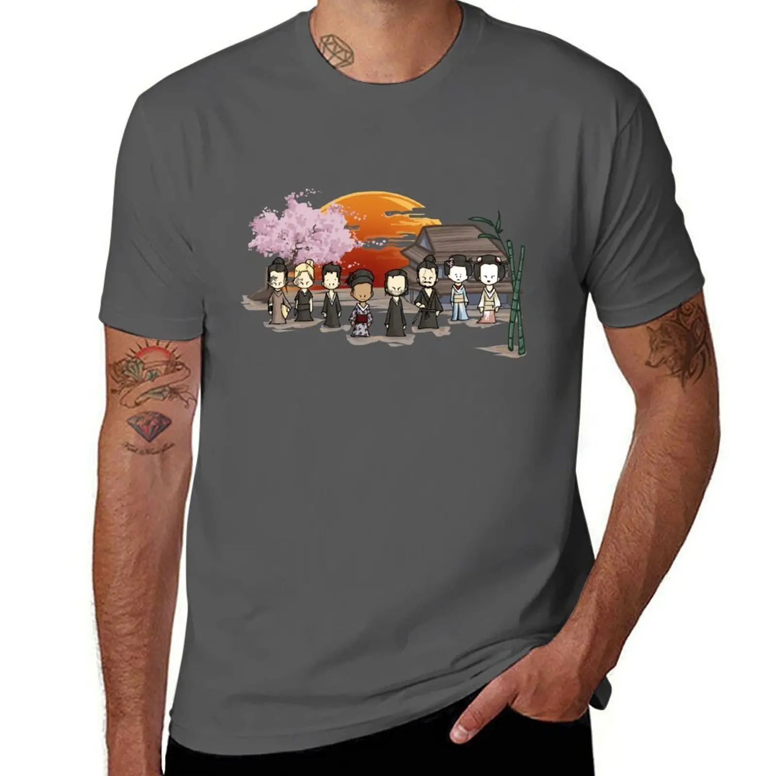 

Westworld shogun chibi T-Shirt Work Utility Casual Tee Shirt