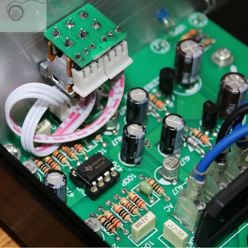 مضخم صوت KYYSLB 220 فولت 35 وات * 2 LM4766 يعمل بالبلوتوث مناسب لجميع أجهزة الكمبيوتر المكتبية من الألمونيوم طراز TL082I Op Amp for Preamp