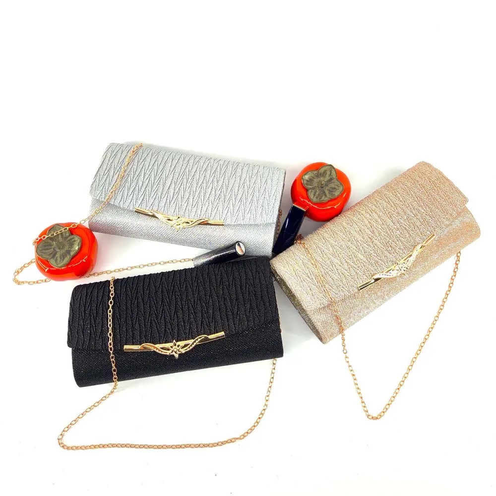 

Magnetic Buckle Women Evening Bag Sequins Shiny Banquet Glitter Handbag Large Capacity Cloth Chain Dinner Purse Shopping