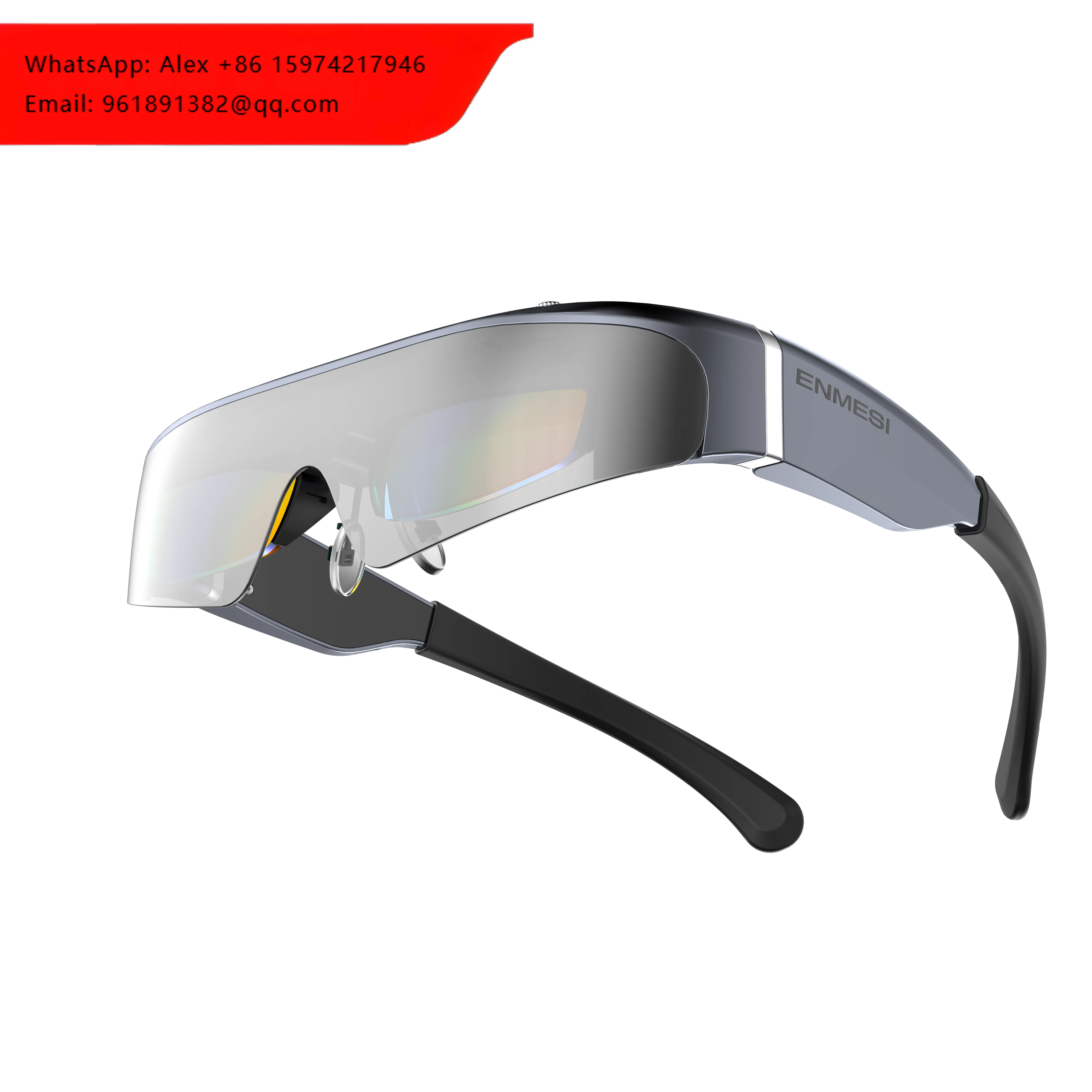 

ENMESI V20PRO 140" HD Virtual Screen AR Headset 5000mAh Long Lasting Battery USB Type-C Charging 16GB Wireless Display Glasses
